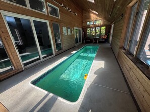 Indoor pool, a heated pool