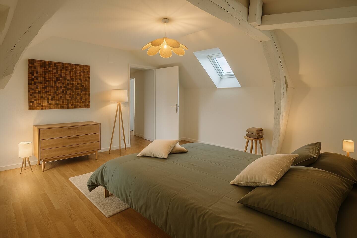 2 室のベッドルーム、WiFi