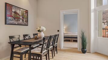 Spiseområde på rommet