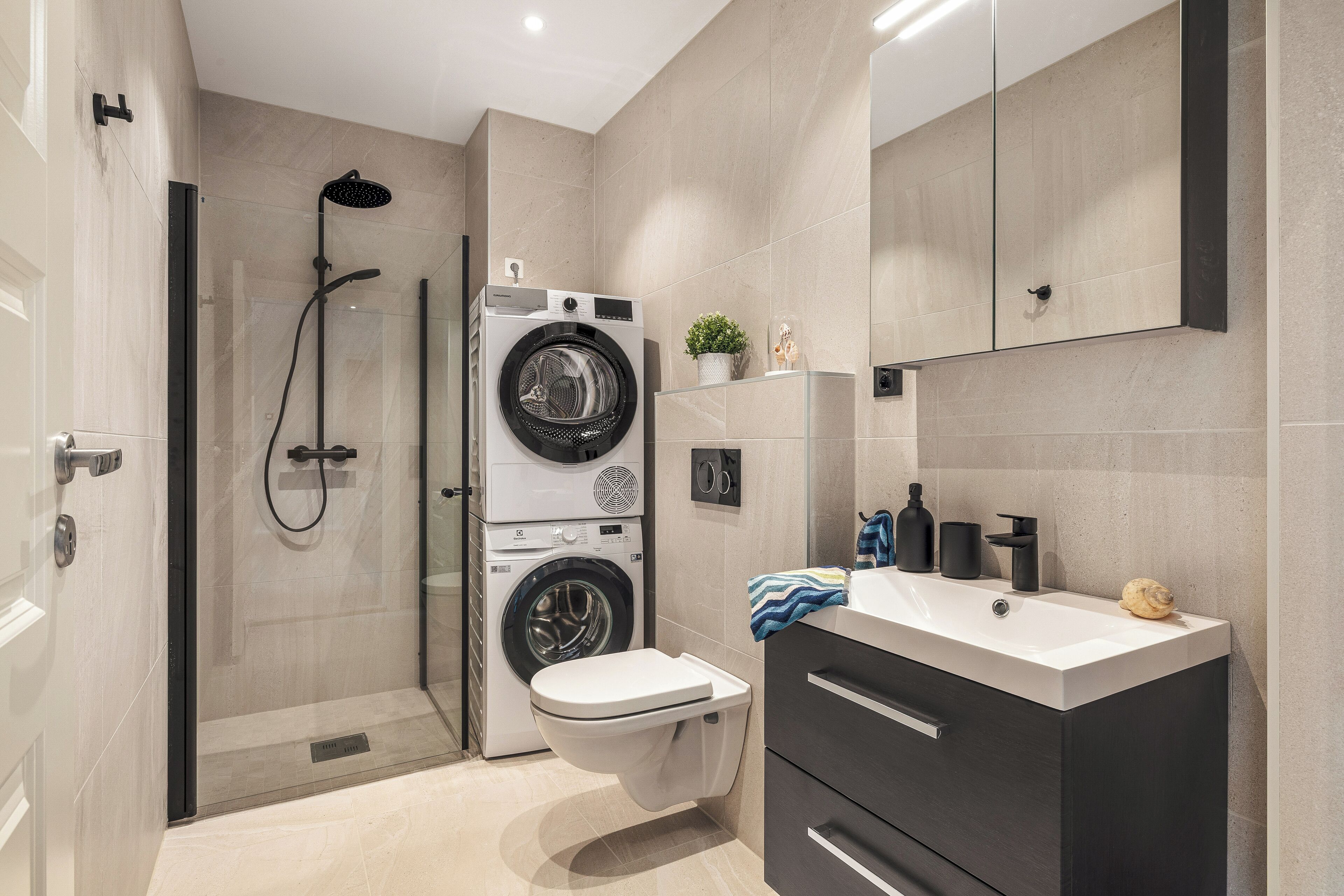 淋浴設備、風筒、提供毛巾、番梘