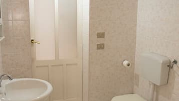Dusche, Haartrockner, Bidet, Handtücher