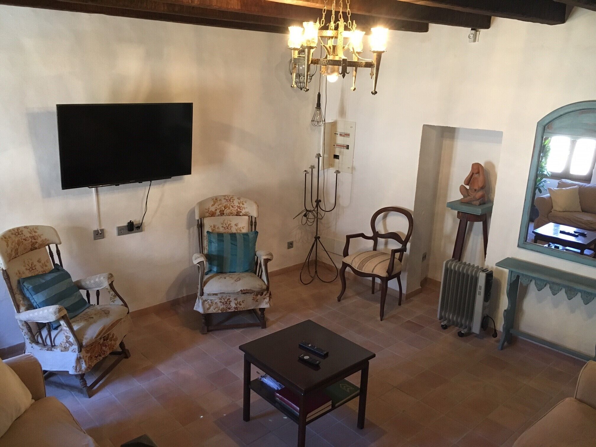 Comfort Apartment, Balcony, Courtyard View | Living area | Flat-screen TV