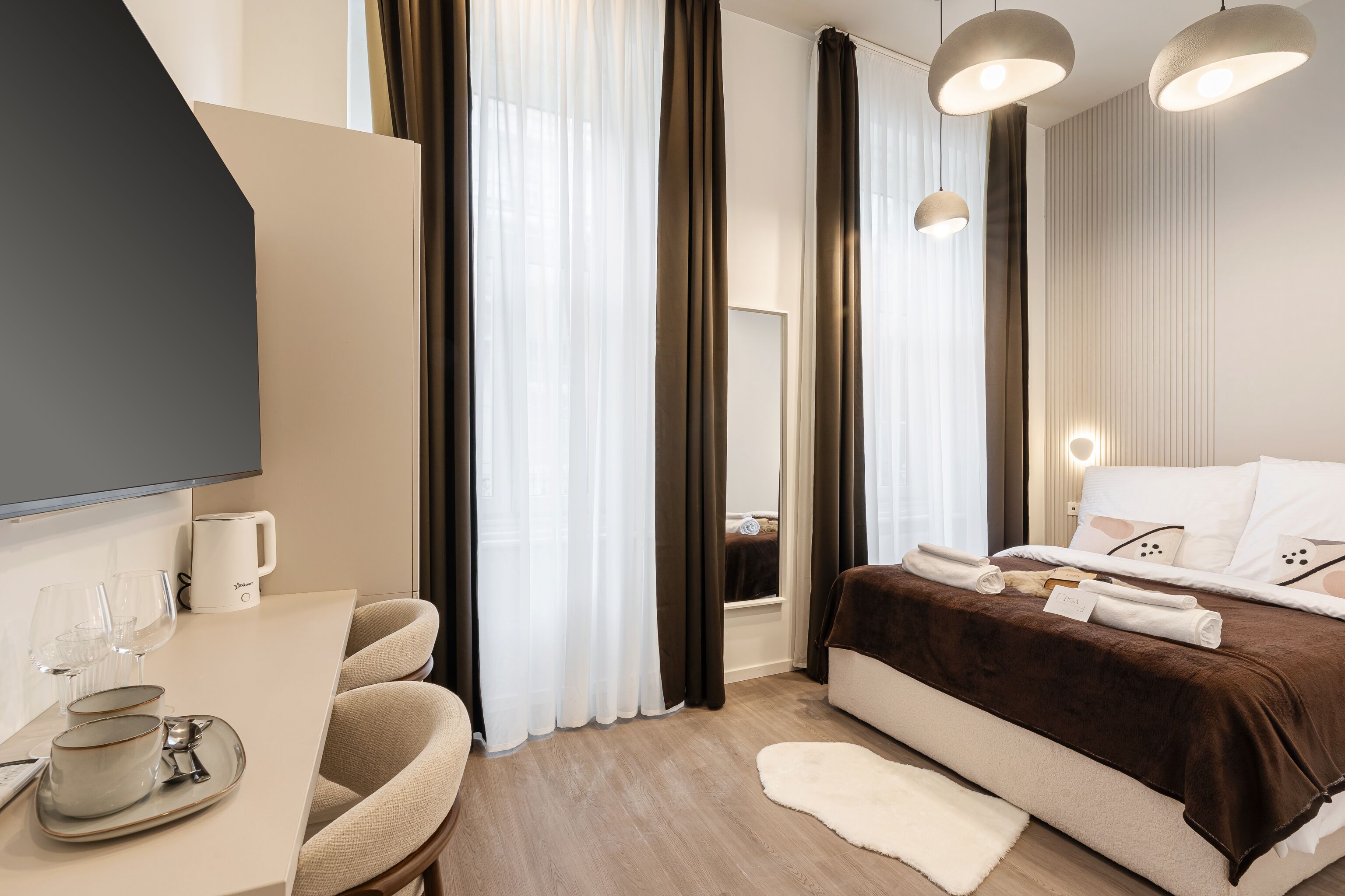 Superior appartement | 1 slaapkamer, een kluis op de kamer, gratis wifi, beddengoed