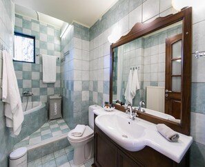 Villa | Bathroom | Hair dryer - Villa in Vasilikos With Private Pool & Sea Views (Apokoronas)