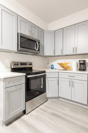 아파트, 침실 3개 | 전용 주방 | 냉장고, 전자레인지, 오븐, 쿡탑