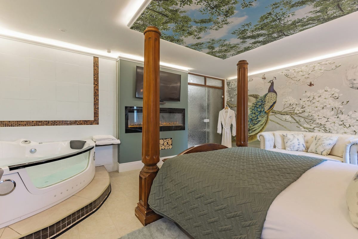 Habitación doble romántica | Cortinas blackout, tabla de planchar con plancha y wifi gratis