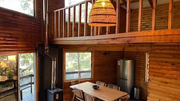 Family Cabin, 3 Bedrooms, Balcony, Mountain View | Living area | Flat-screen TV
