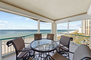 Signature-Apartment, 2 Schlafzimmer, Balkon, Strandblick | Balkon