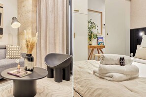 2 chambres, fer et planche Ă repasser, draps fournis
