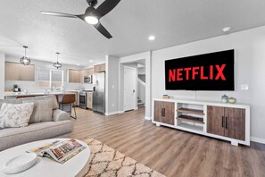 TV, video games, books, offices