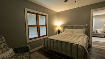 3 bedrooms, iron/ironing board, travel cot, WiFi