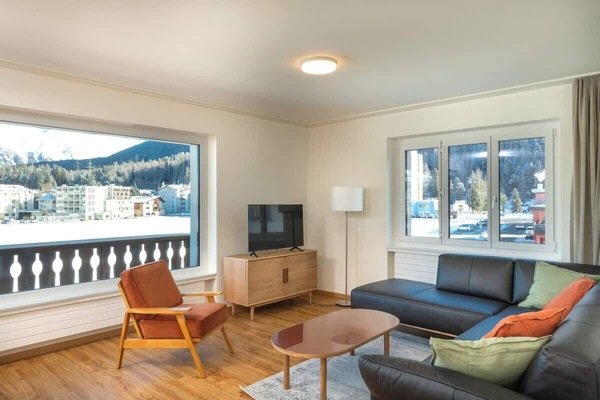 Dream living room with large windows facing breathtaking views