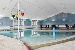 Indoor pool, a heated pool