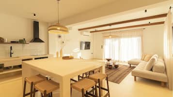 Villa, Sea View | Living area | Flat-screen TV