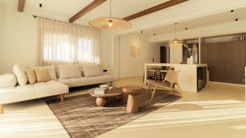 Villa, Sea View | Living area | Flat-screen TV