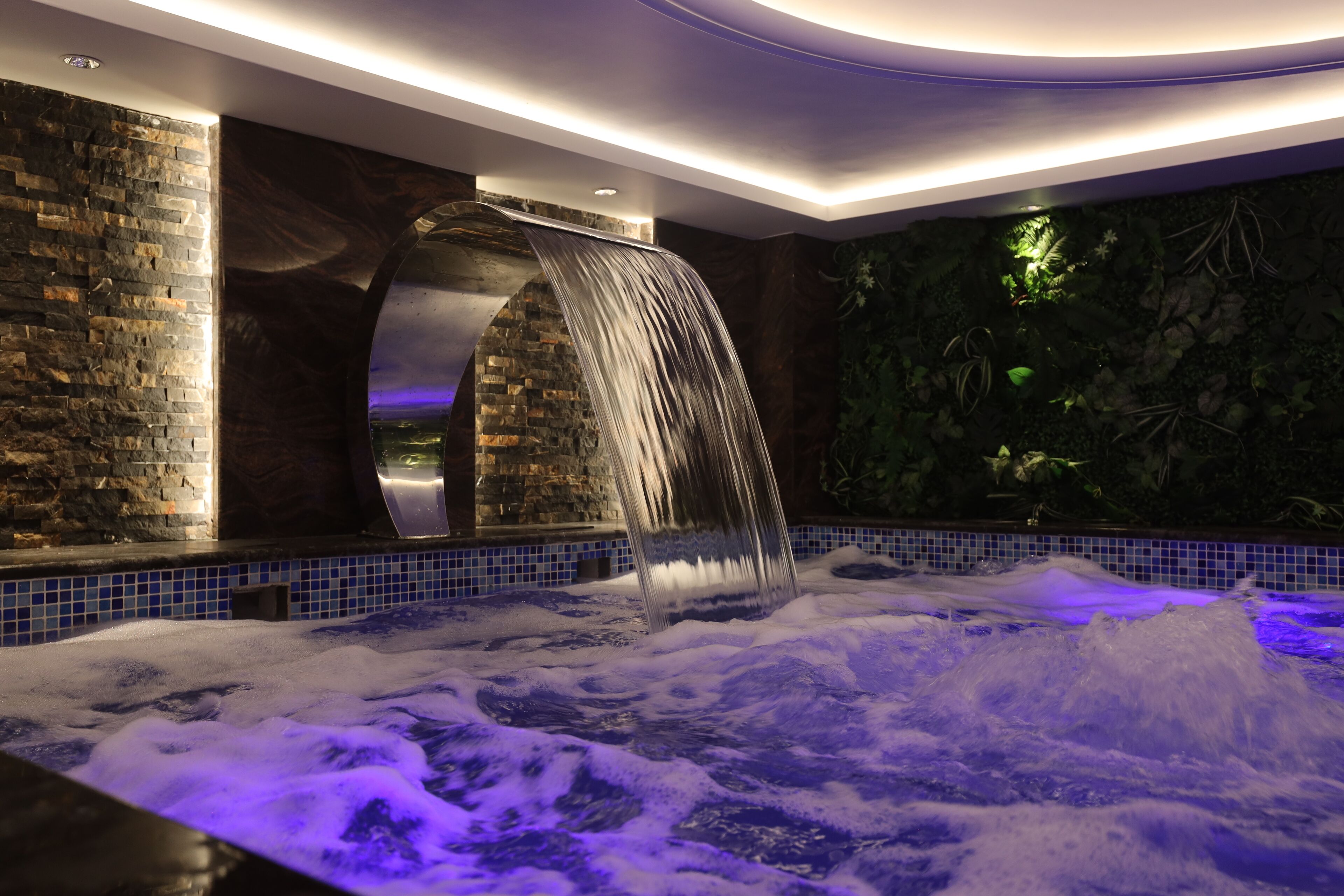 Sauna, steam room, mud baths, massages