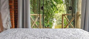 Ground Floor Suite with Waterfall in the Backyard