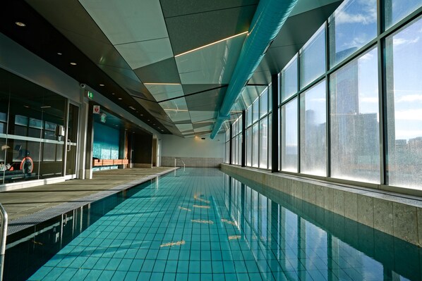 Indoor pool, a heated pool