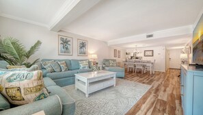 Smart TV, DVD player, books, offices