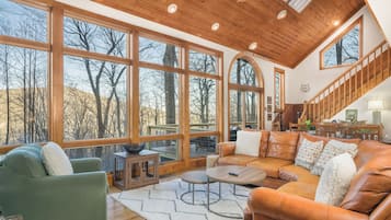 Smart TV, fireplace, video games, computer monitors