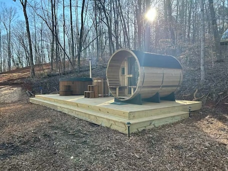 Property grounds. Field Trip Unit 23 A-Frame / Cozy A-Frame with private fire pit