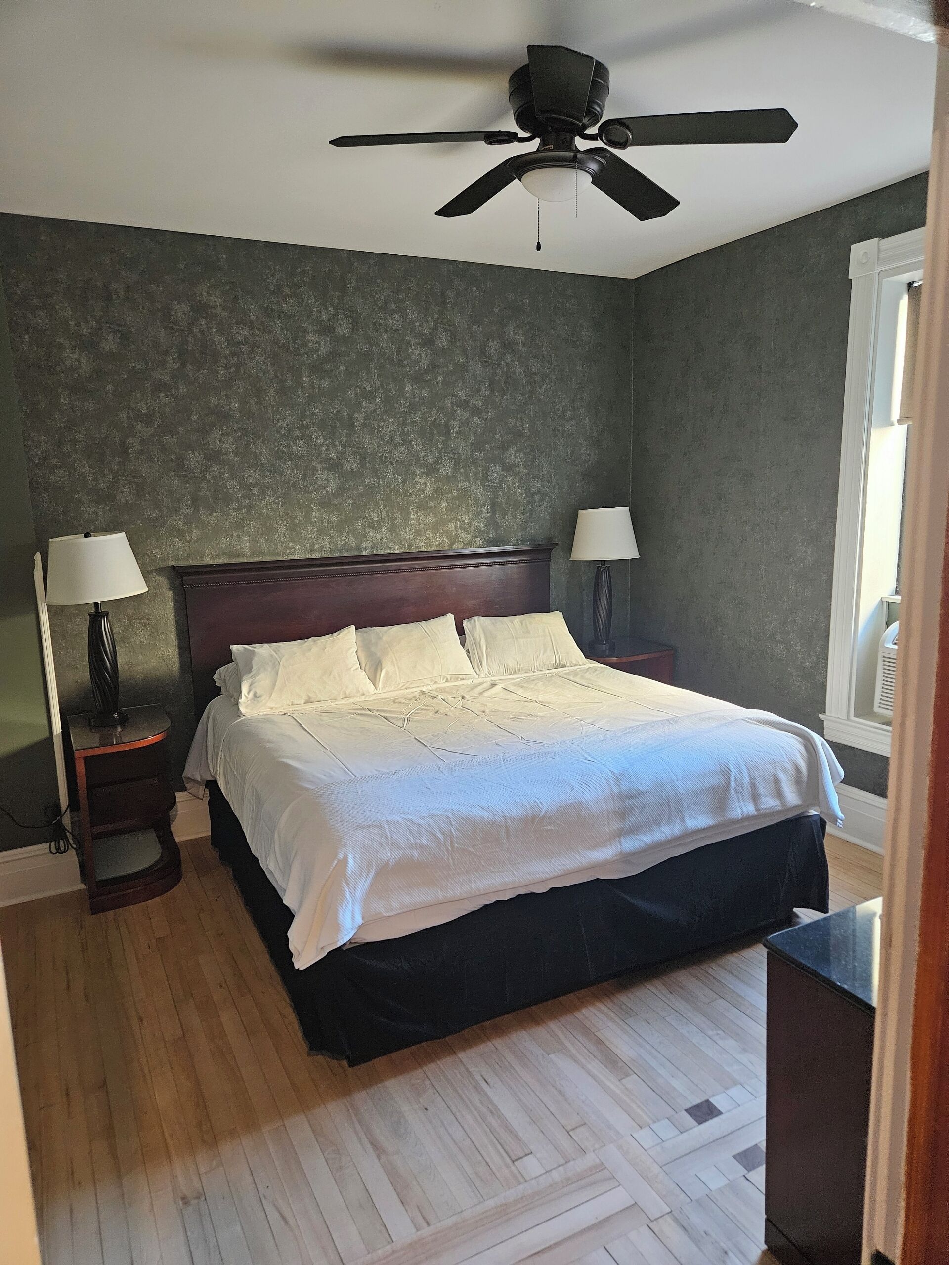 Blackout drapes, iron/ironing board, free WiFi