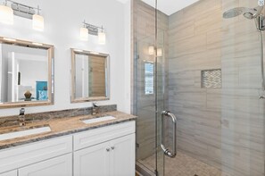 Shower - Coastal Beach Retreat w/Pool, Tiki Bar & Ocean Views - Access to Resort @ OIB (Ocean Isle Beach)