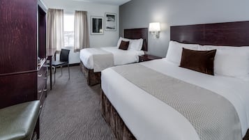 Premier Room, 2 Queen Beds | Desk, free WiFi, bed sheets