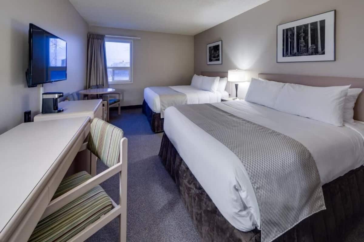 Escritorio, cortinas blackout, wifi gratis y ropa de cama
