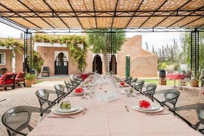 Außenbereich für Bankette