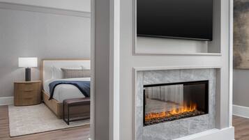 Legacy King with Sofa Sleeper | Premium bedding, in-room safe, blackout drapes, soundproofing