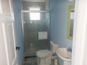 Apartemen, 2 kamar tidur, patio, pemandangan kota | Kamar mandi
