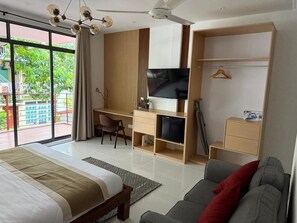 3 habitaciones, tabla de planchar con plancha, wifi y ropa de cama