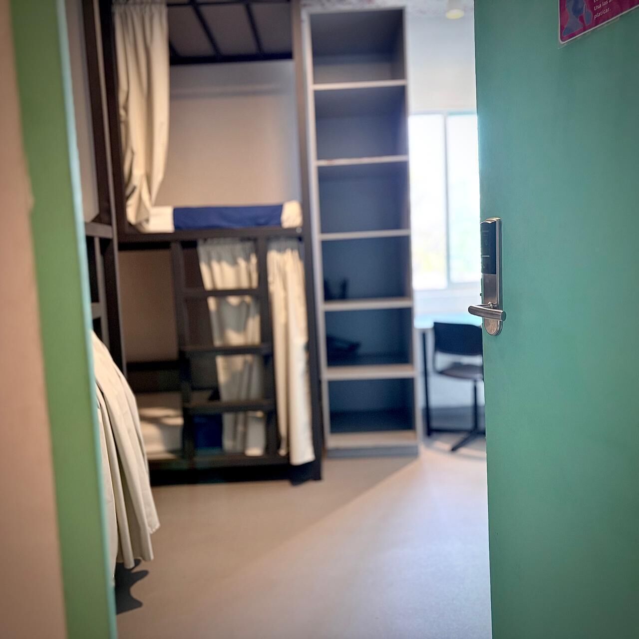 City Shared Dormitory, Men only, City View (6 people) | Desk, laptop workspace, blackout drapes, iron/ironing board