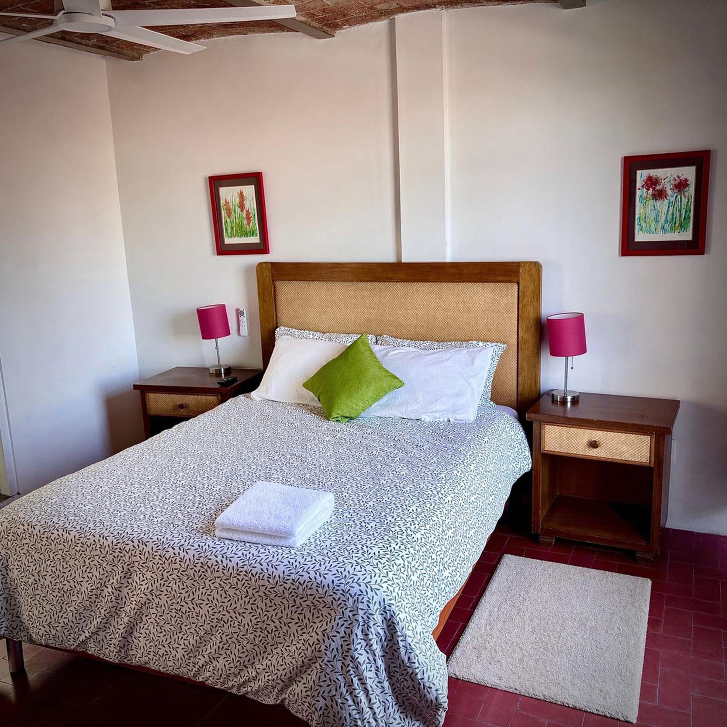Cuarto doble con terraza y Baño privados (Suite) | Desk, laptop workspace, blackout drapes, iron/ironing board