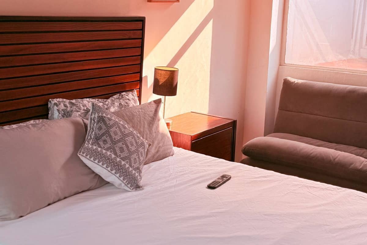 Comfort Double Room, Park View | Desk, laptop workspace, blackout drapes, iron/ironing board