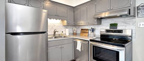 Microwave, oven, stovetop, dishwasher
