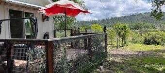 Garden house with gas fireplace