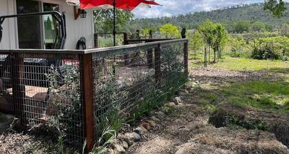Garden house with gas fireplace