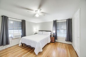 2 dormitorios, tabla de planchar con plancha, Internet y ropa de cama