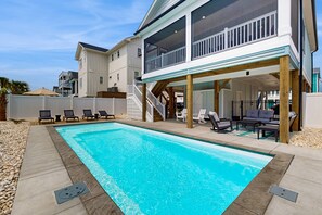 A heated pool