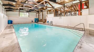 Indoor pool, a heated pool