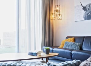 House | Living room - Waterfront Holiday Home With Terrace & Views (Stavoren)