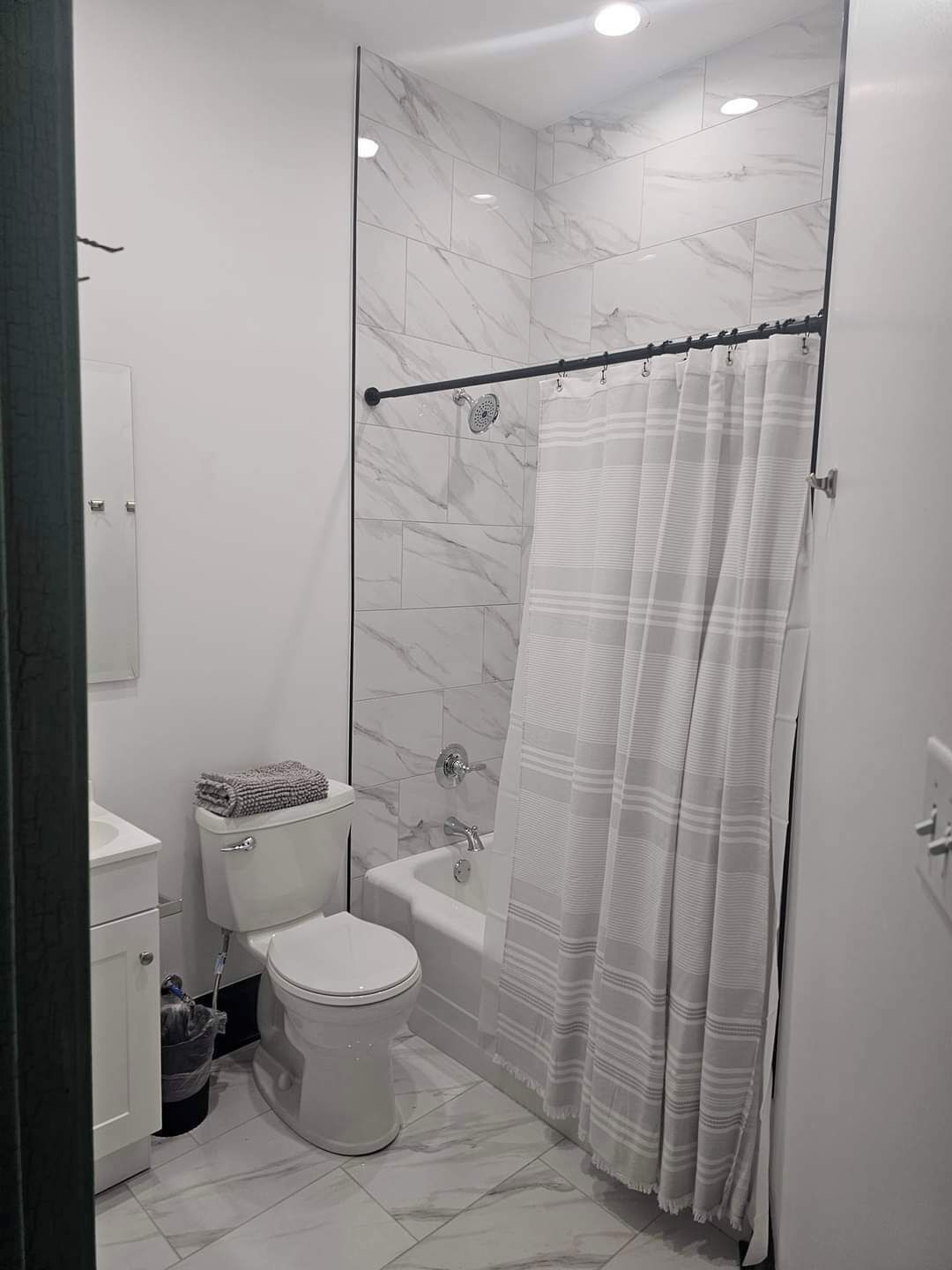 Towels, toilet paper