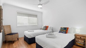 2 bedrooms, iron/ironing board, WiFi, bed sheets