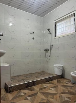 Towels, soap, toilet paper