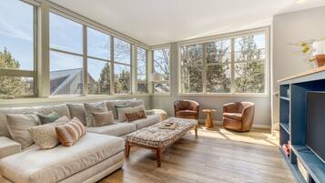 Smart-TV, Kamin, Bücher