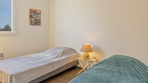 2 chambres, draps fournis