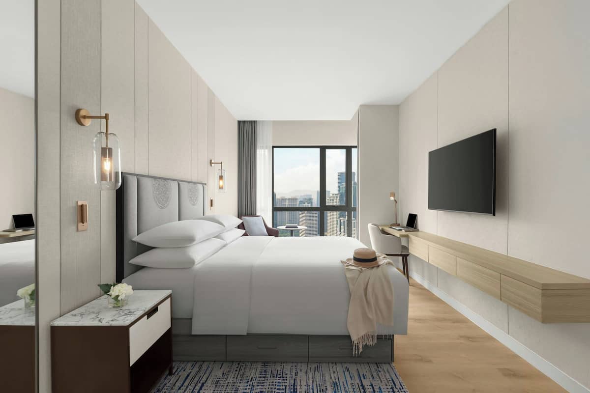 Apartament, 3 dormitoris, vistes al parc | Caixa forta a l'habitació, escriptori i cortines opaques 