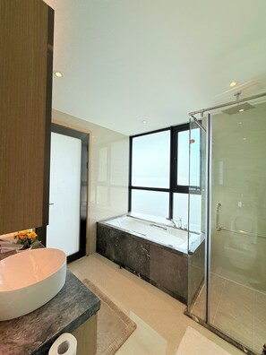Towels, soap, toilet paper